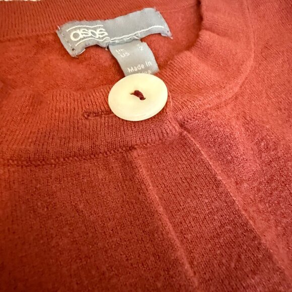 Asos | Short Sleeve Fine Knit Cardigan with Buttons Size 2 - Picture 5 of 7